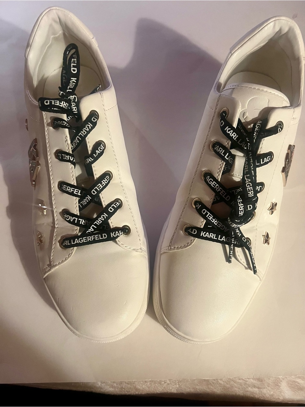 Karl Lagerfeld White Size 11 with Charms